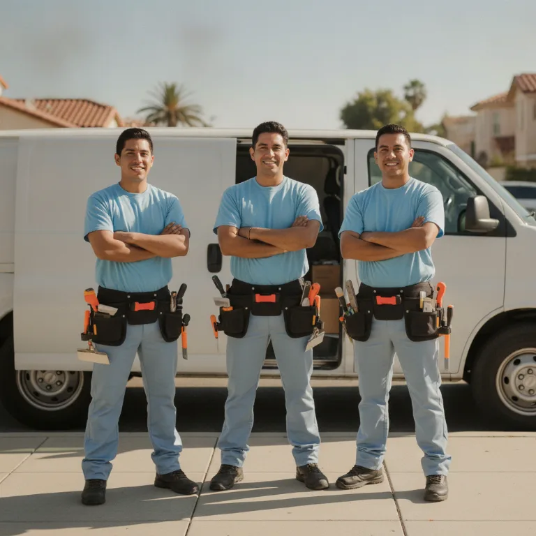 Ladrilhador equipe em Americana